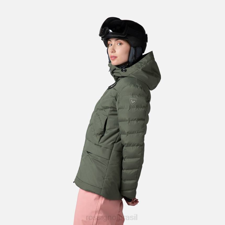 topos Rossignol parka de esqui inchada ébanoverde mulheres XP601037