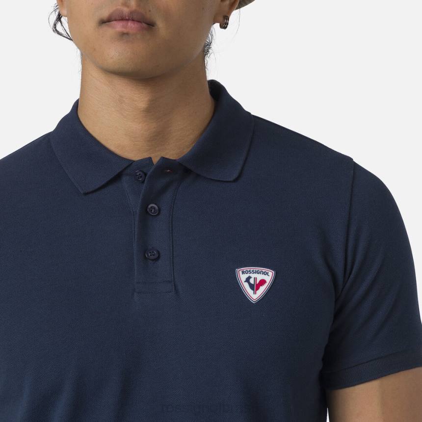 topos Rossignol polo com logotipo azul marinho homens XP60290