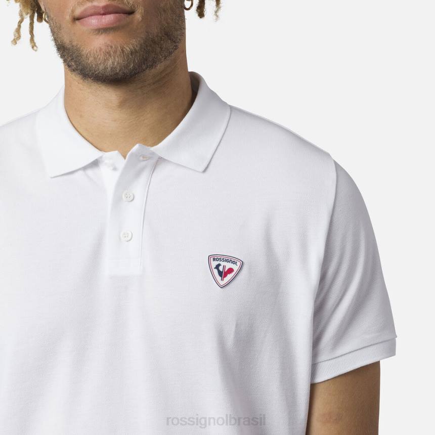 topos Rossignol polo com logotipo branco homens XP6020