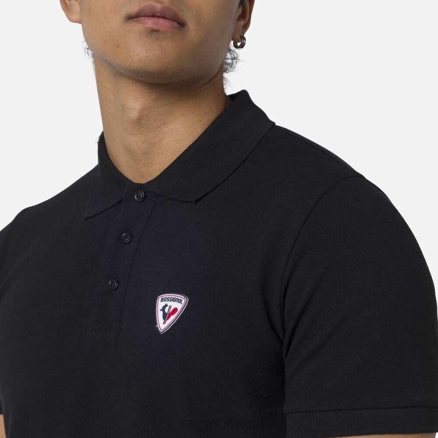 topos Rossignol polo com logotipo preto homens XP60303